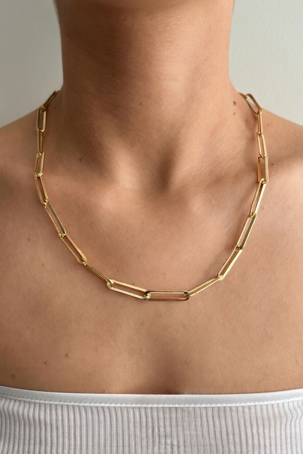 Gold Ataç Zincir Kolye
