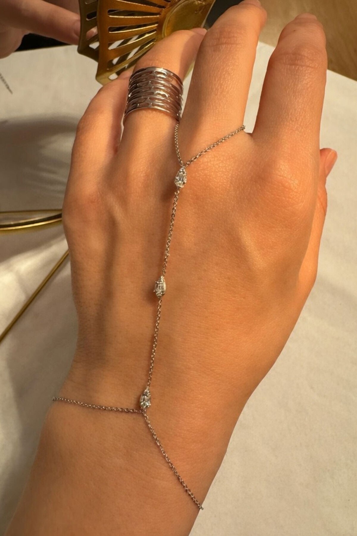 Silver El Aksesuarı Şahmeran Zincir