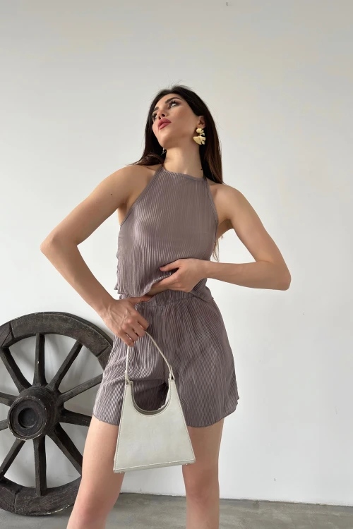 Vizon Boyundan Bağlamalı Piliseli İkili Takım BCDF-249001