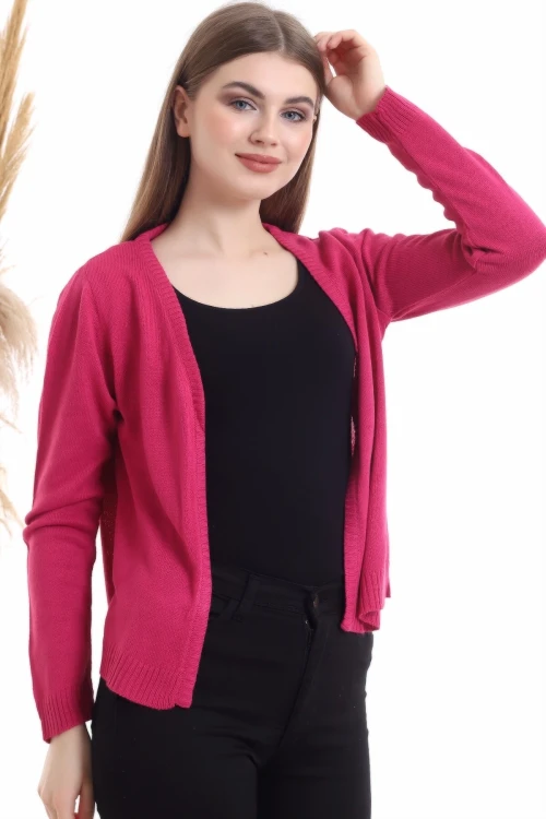 Fuşya Triko Hırka CO-2520510513