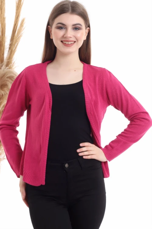 Fuşya Triko Hırka CO-2520510513