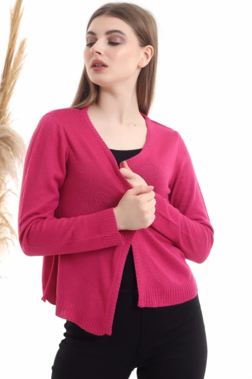 Fuşya Triko Hırka CO-2520510513