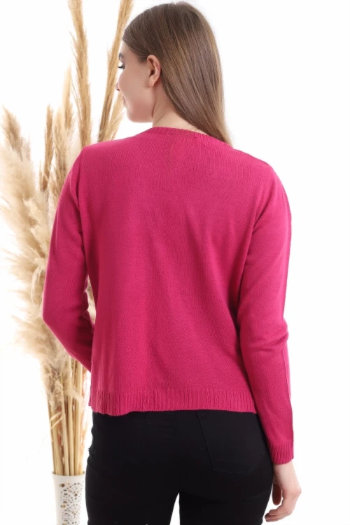 Fuşya Triko Hırka CO-2520510513