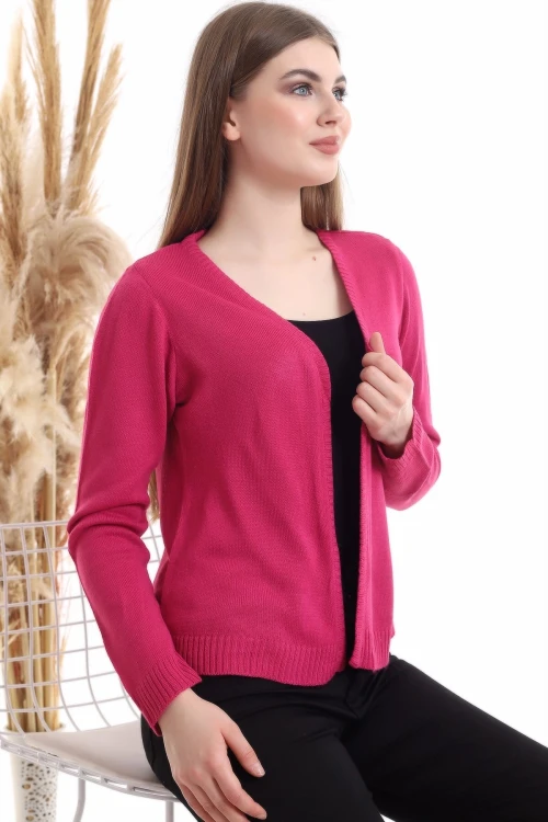 Fuşya Triko Hırka CO-2520510513