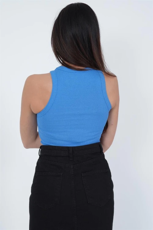 Mavi Bisiklet Yaka Kaşkorse Bluz CO-2523254307