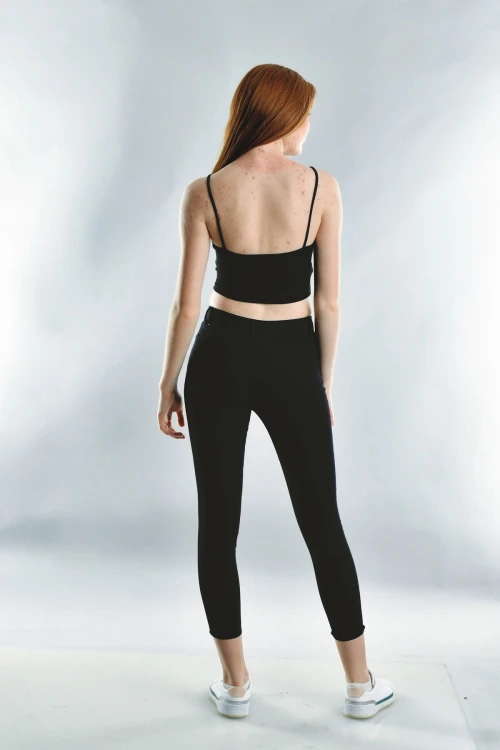 Siyah Kaşkorse Askılı Büzmeli Büstiyer CO-2520072005