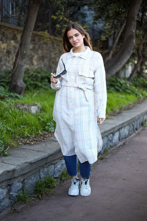 Beyaz Beli Bağlamalı  Kaban BCBSK-25700-3499