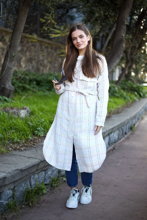 Beyaz Beli Bağlamalı  Kaban BCBSK-25700-3499