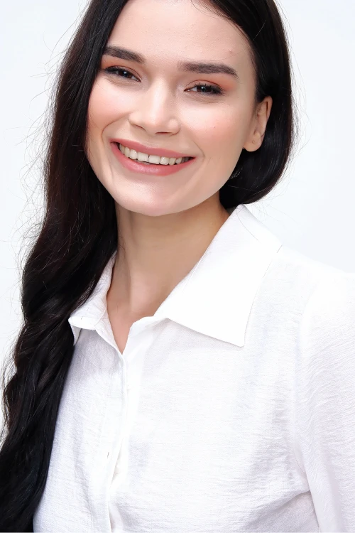 Beyaz Keten Dokulu Gömlek BCBSK-25700-3043