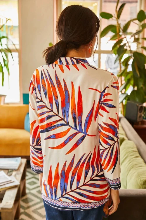 Ekru Kısa Kol Dokuma Gömlek BCBSK-25700-K5297