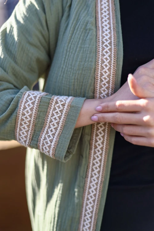 Haki Mevsimlik Rahat Kesim Hafif Ceket BCBSK-25700-3441