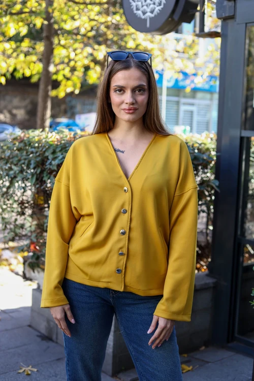 Hardal Çıt Çıtlı Mevsimlik Ceket BCBSK-25700-3510