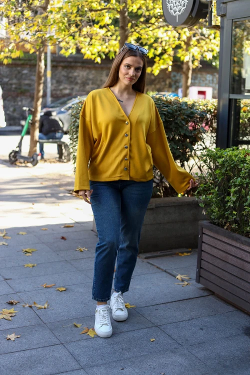 Hardal Çıt Çıtlı Mevsimlik Ceket BCBSK-25700-3510