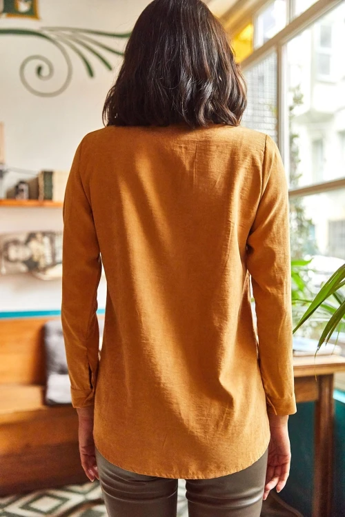 Hardal Uzun Kollu Gömlek BCBSK-25700-K7335