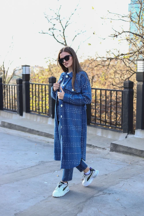 İndigo Beli Bağlamalı  Kaban BCBSK-25700-3499