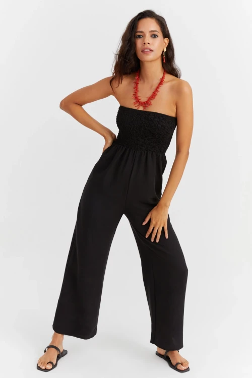 Siyah Straplez Tulum BCBSK-25700-K7442