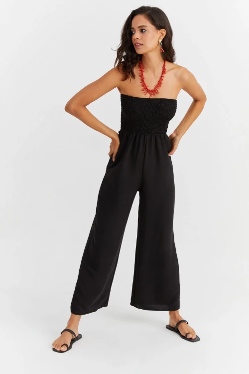 Siyah Straplez Tulum BCBSK-25700-K7442