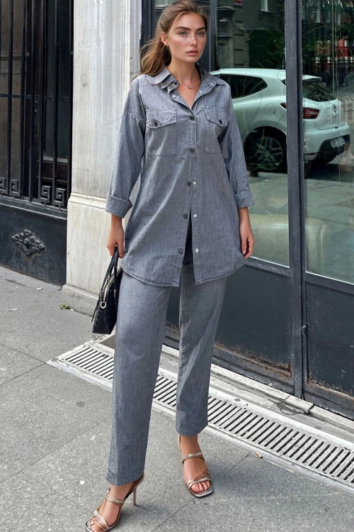 Antrasit Rahat Kesim İkili Alt Üst Takım BCBSK-25700-3317