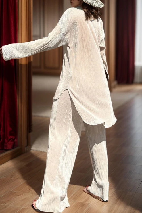 Bej Oversize İkili Alt Üst Takım BCBSK-25700-3573