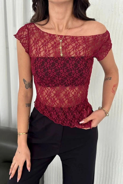 Beyaz Mavi Özel Tasarım Poplin Dokuma Gömlek BC24YG1069