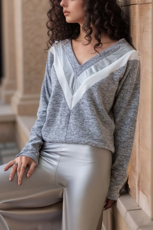 Gri  Yaka Varak Garnili Kazak BCBSK-25700-2807