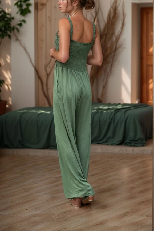 Haki Askılı Viscon Salaş Tulum BCBSK-25700-K7142