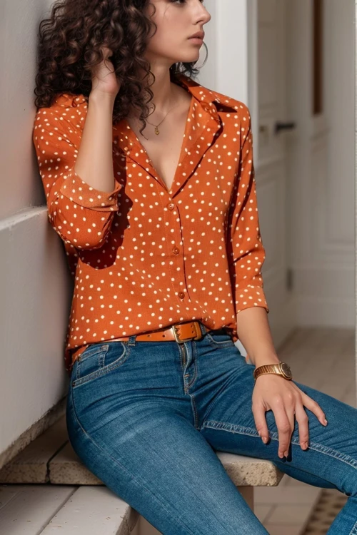 Kahve Uzun Kollu Düğmeli Oversize Gömlek BCBSK-25700-2711