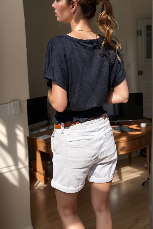 Siyah Gipeli Kruvaze Tül Detaylı Crop Bluz BCBSK-25700-3256