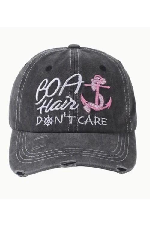 Siyah Yıkamalı Nakışlı Kep BCNSV-2514544