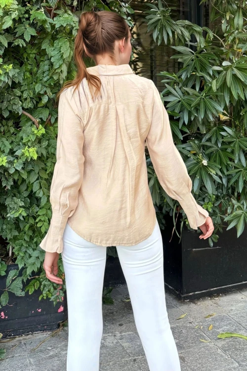Vizon Oversize Uzun Kollu Gömlek BCBSK-25700-3537