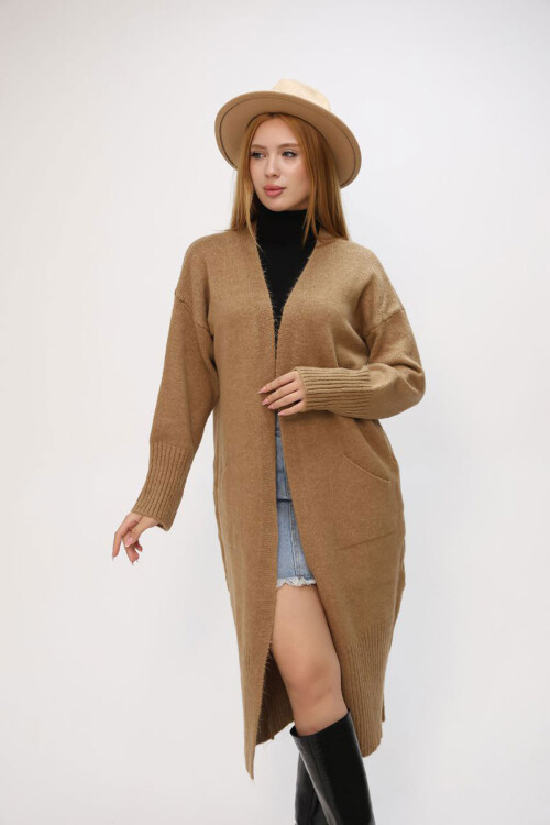 Bisküvi Salaş Yumuşak Dokulu Triko Hırka BCES-252009