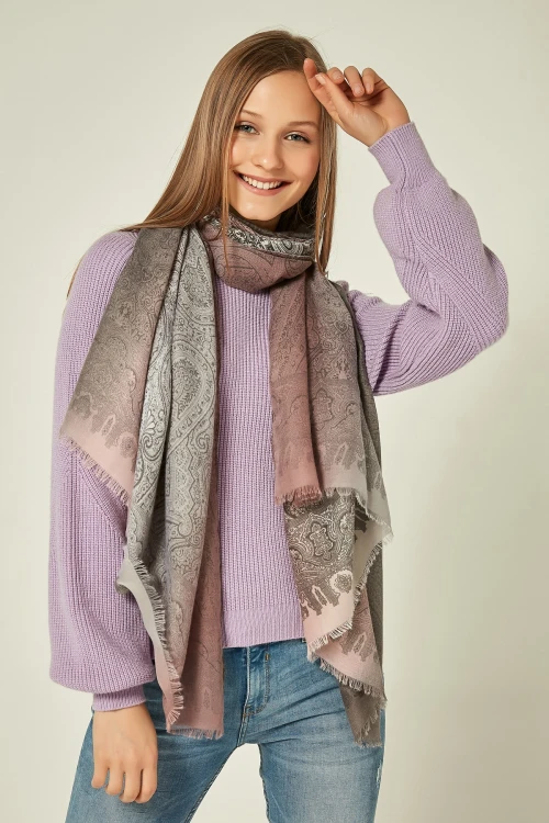 Pembe Etro Desenli Şal BCNSV-2511189