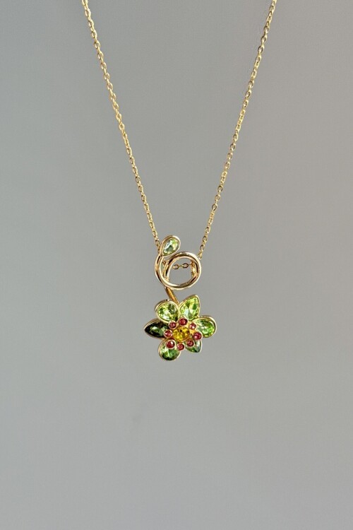 Yeşilgold Idyllia Serisi Kolye Çiçek Kolye