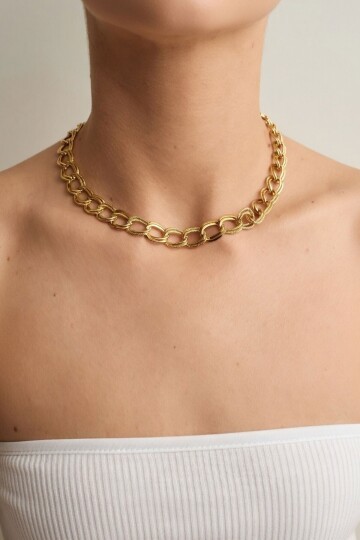 Gold Samanyolu Model Zincir Kolye