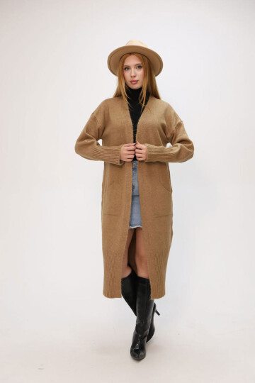 Bisküvi Salaş Yumuşak Dokulu Triko Hırka BCES-252009