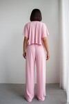 Pembe Bol Paça Rahat Kesim Modal Kumaş Alt Üst Takım