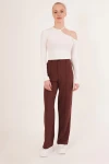 Beyaz Tek Omuz Yakası İpli Kaşkorse Crop Bluz CO-2523254279