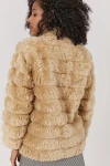 Camel Peluş Suni Kürk Ceket CO-258414152