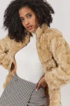 Camel Peluş Suni Kürk Ceket CO-258414152