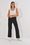 Füme 2 İplik Cepli Bol Paça Pantolon CO-259292933