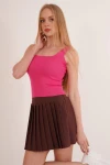 Fuşya Askılı İnce Merserize Triko Bluz CO-2523256231