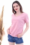 Gül Kurusu V Yaka Boyfriend Tişört CO-257050466