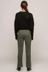 Haki Beli Lastikli Uzun Pantolon CO-259360793