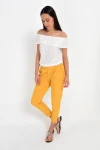 Hardal Beli Lastikli Cepli Havuç Pantolon CO-259132590