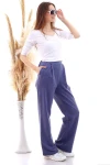 İndigo 2 İplik Cepli Bol Paça Pantolon CO-259292933