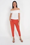 Kiremit Beli Lastikli Cepli Havuç Pantolon CO-259132590
