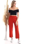 Kiremit Beli Lastikli Duble Paça Pantolon CO-2520343275