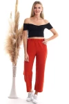 Kiremit Beli Lastikli Duble Paça Pantolon CO-2520343275