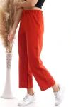 Kiremit Beli Lastikli Duble Paça Pantolon CO-2520343275