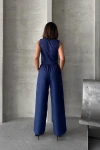 Lacivert Yelek Ve Pantolonlu Alt Üst Dokuma Takım BCHN-25252